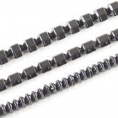 Non magnetic Hematite Beads, Rondelle, different size for choice, black, Grade A, Length:15.5 Inch, Sold By Strand